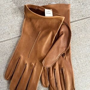 Elegant Brown deerskin Leather Gloves 9